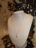 Cowboy Boot Rhodium Plated Necklace